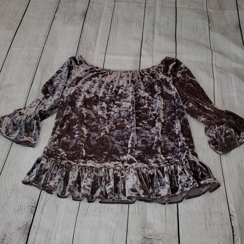 Sanctuary beautiful crushed Velvet Blouse - Picture 10 of 10